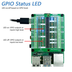 FREENOVE GPIO Breakout Board for Raspberry Pi 5 / 4 / 3 / 2 / 1 / ZERO / ZERO W / ZERO 2W